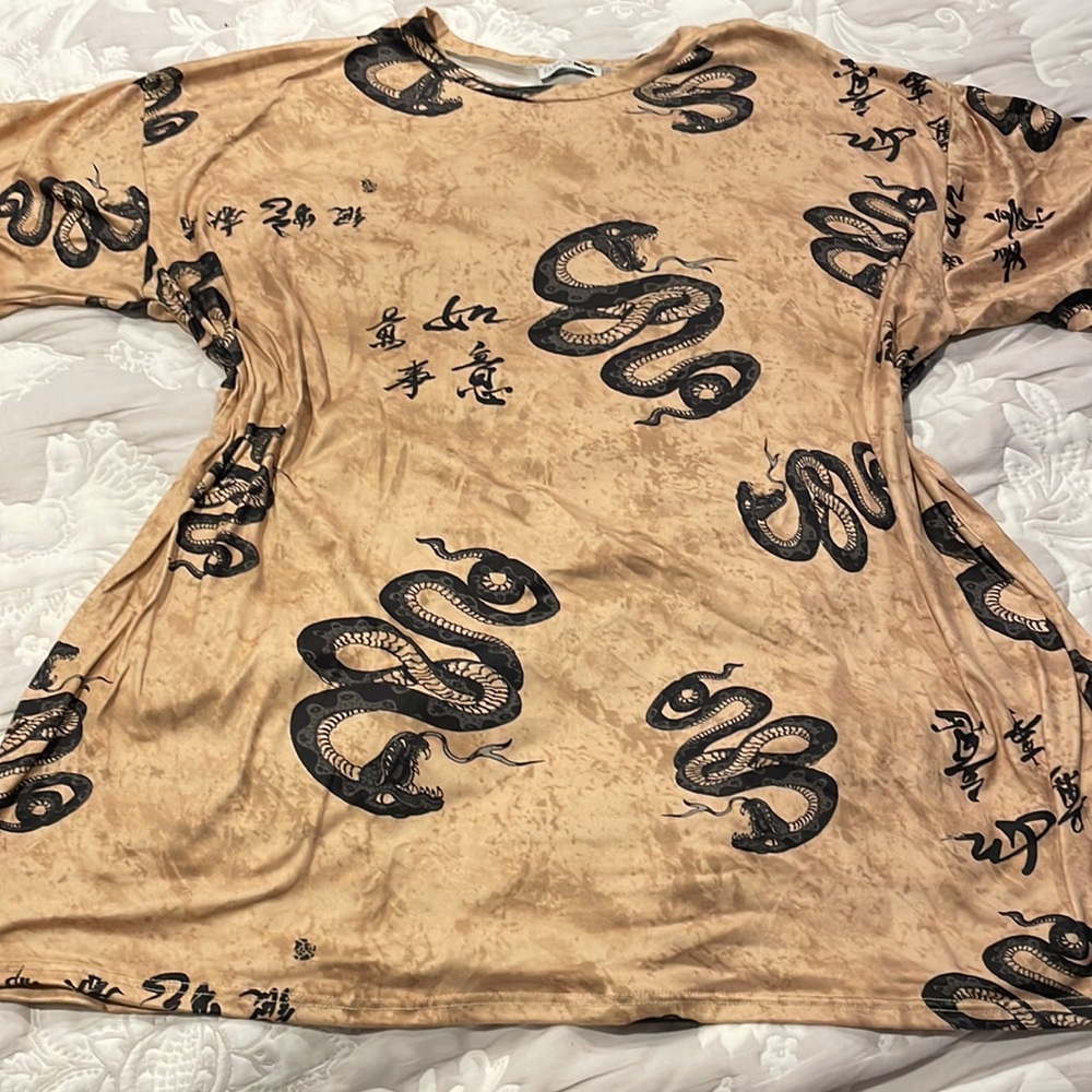 Fashionova Dragon Tunic Top Size 1XL